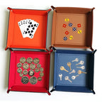 PU Leather Folding Valet Tray – Collapsible Desk Organizer Valet Storage Tray Richie's