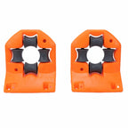 2-Pack Orange Wall-Mounted Garden Hose Roller Guide Holder Garden Hose Holder Richie's