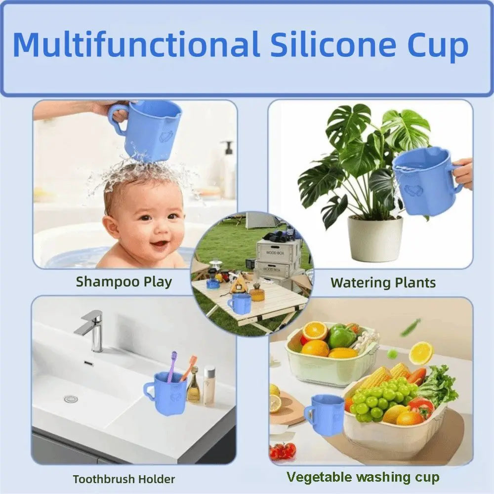 360ml Food-Grade Silicone Baby Bath Cup – Easy Grip Rinser Baby Bath Rinser Richie's