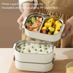 Stainless Steel Thermal Lunch Box Set – Stackable & Insulated Thermal Lunch Box Richie's