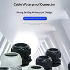 10Pcs IP68 Waterproof Cable Gland PG7 PG9 Nylon Connector Cable Gland Connector Richie's