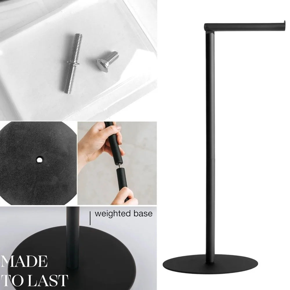 Freestanding Stainless Steel Toilet Paper Holder Stand Toilet Paper Holder Richie's