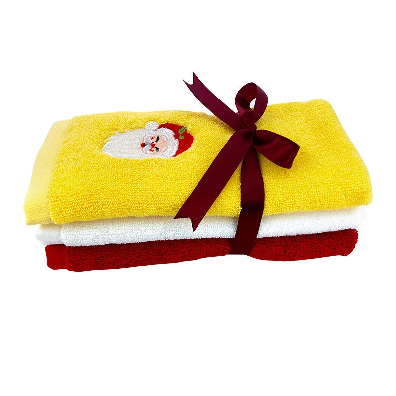 Christmas Towel & Bath Towel Set – Festive Red Holiday Gift Holiday Towel Set Richie's B 3PCS 32x45cm
