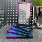 Gradient Aluminum Trading Card Case 35PT UV Double-Sided Glass Trading Card Case Richie's