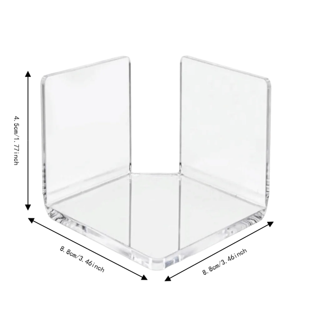 3-Pack Clear Acrylic Corner Floating Wall Shelves | No-Drill Corner Wall Shelf Richie's