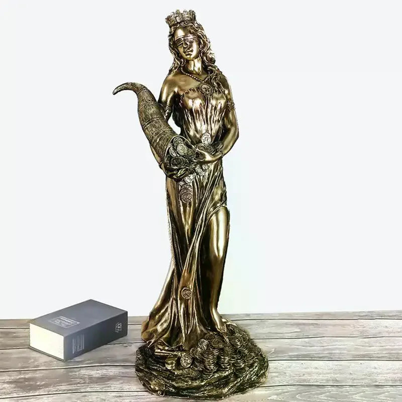 Tyche Greek Goddess of Fortune Resin Sculpture | Lucky Décor Decorative Sculpture Richie's