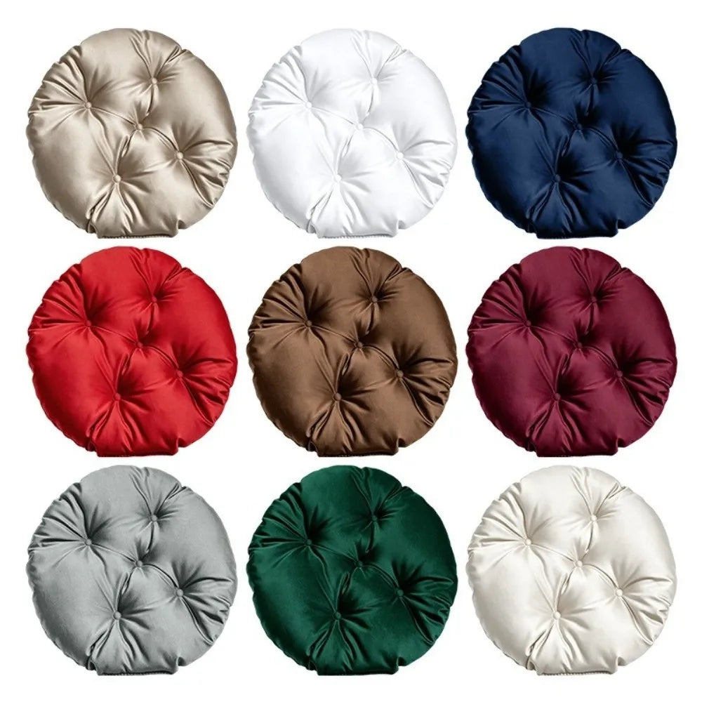 Round Silk Chair Cushion Non-Slip Tatami Seat Pad Home & Office Chair Cushion Richie's