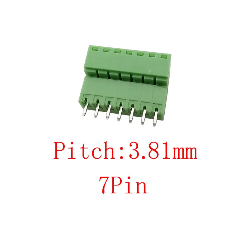 15EDG 3.81mm PCB Screw Terminal Block 5 Pair 2–12 Pin Connector PCB Terminal Block Richie's 7Pin