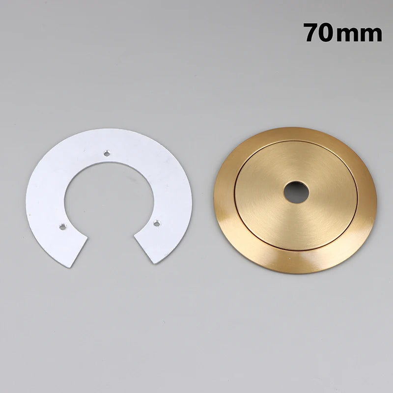 Aluminum Arc Cap Glass Globe Lampshade Holder – Flying Saucer Lampshade Holder Cap Richie's 70mm Copper