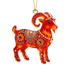 Rhinestone Goat Hanging Ornament – Acrylic Festive Pendant Christmas Ornament Richie's 3