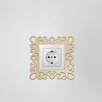 4Pcs Floral Mirror Acrylic Switch Stickers – Outlet Plate Covers Decorative Switch Cover Richie's