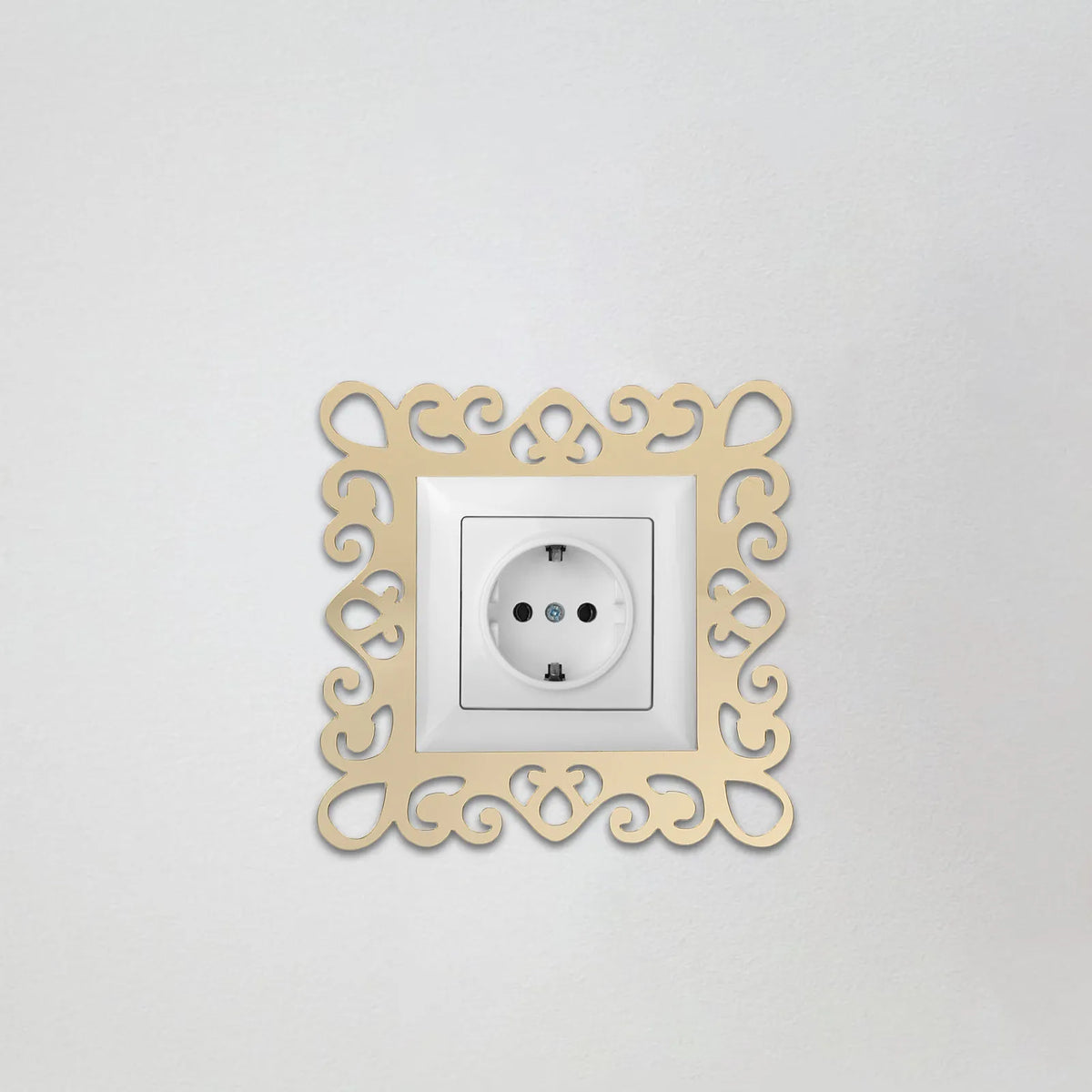 4Pcs Floral Mirror Acrylic Switch Stickers – Outlet Plate Covers Decorative Switch Cover Richie's