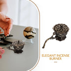 Zinc Alloy Agarwood Incense Burner & Aroma Diffuser Incense Burner Richie's