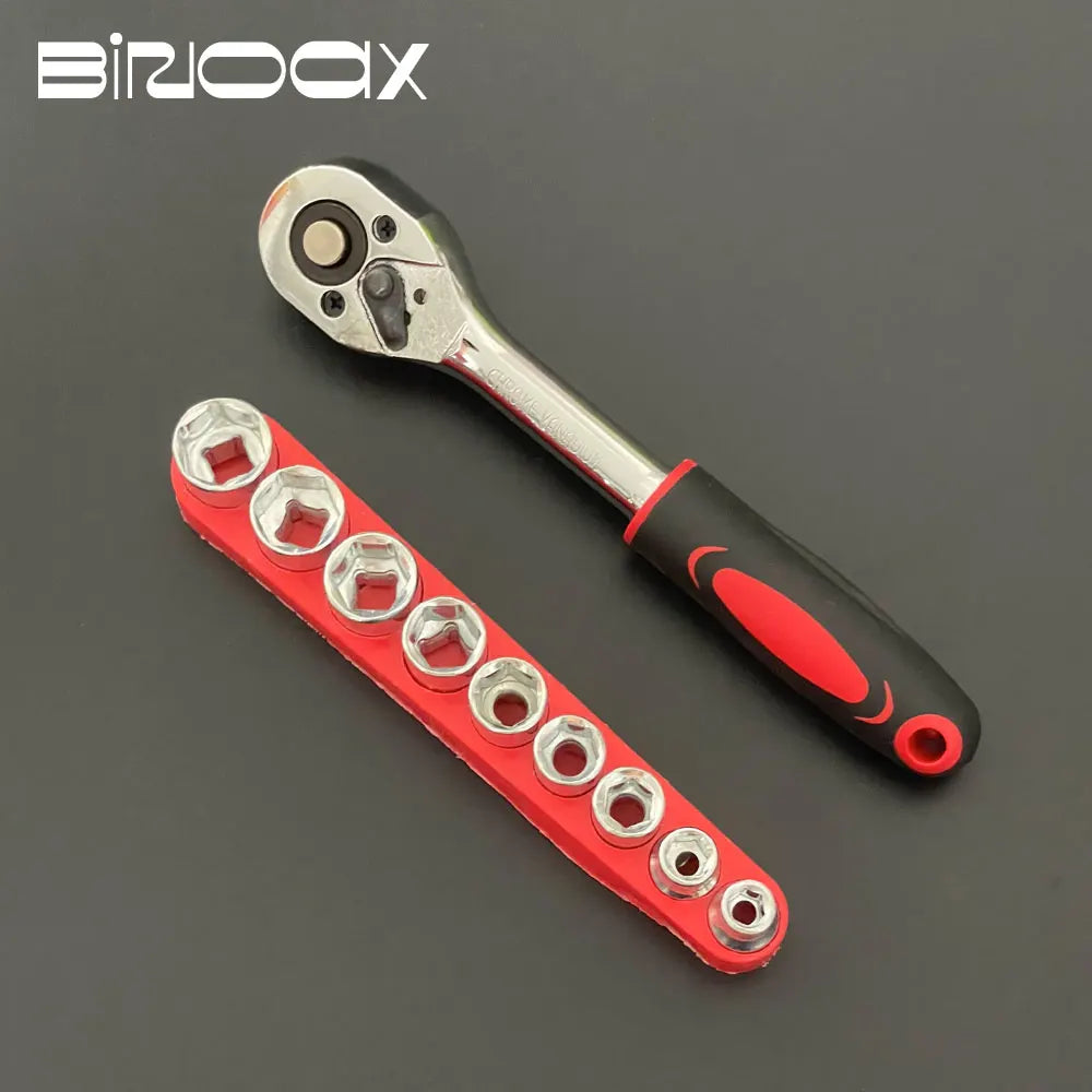 1/4" Drive Ratchet Wrench Socket Set 8pcs 5–12mm Quick Release Ratchet Socket Set Richie's