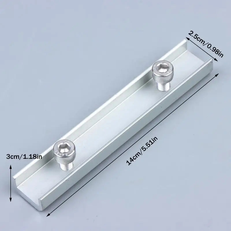 Solar Panel Rail Connector Aluminium Bracket 14cm – Easy Setup Solar Mounting Bracket Richie's A1