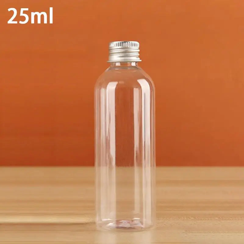 Clear Plastic Bottles with Aluminum Cap – 5ml to 500ml Cosmetic Storage Bottles Richie's A5