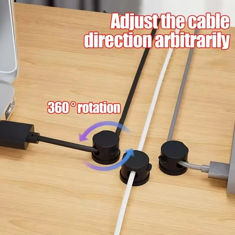 360° Magnetic Cable Clips | Adhesive Wire Organizer Cable Management Clip Richie's