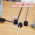 360° Magnetic Cable Clips | Adhesive Wire Organizer Cable Management Clip Richie's