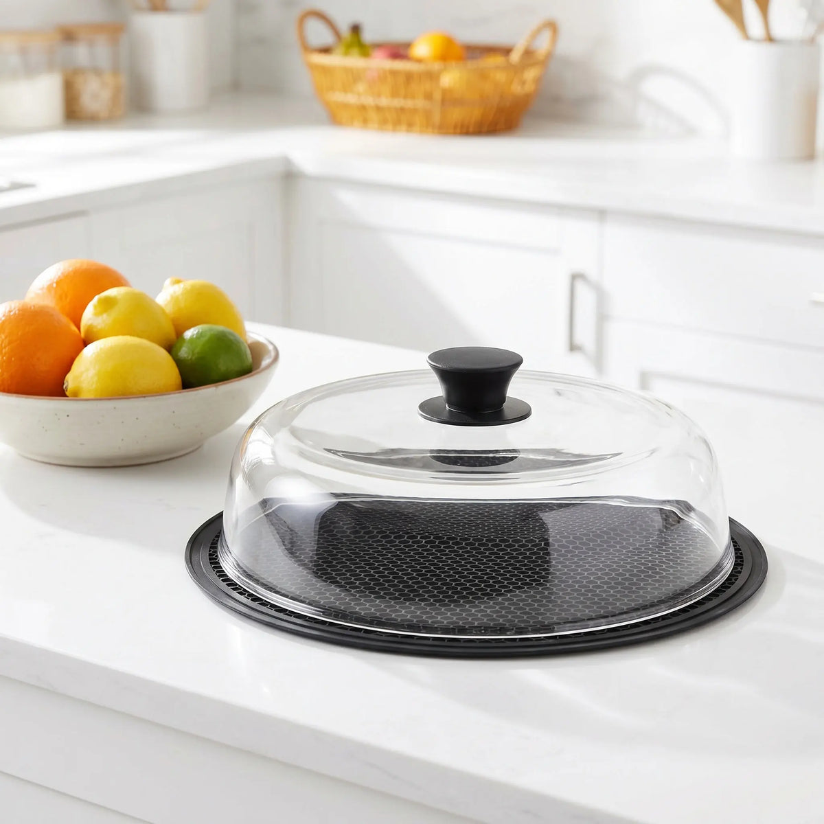 Borosilicate Glass Microwave Splatter Cover 10 Inch Vented Lid Microwave Splatter Cover Richie's