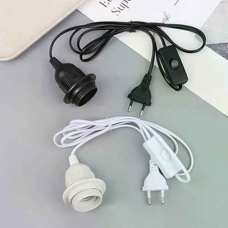 E27 Hanging Pendant Lamp Base 220V EU Plug 180cm Cord Pendant Lamp Base Richie's