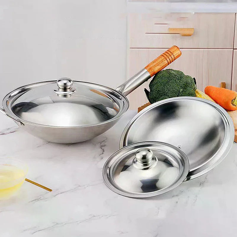 Stainless Steel Round Pot Lid 10–32cm Universal Pan Cover Cookware Pot Lid Richie's