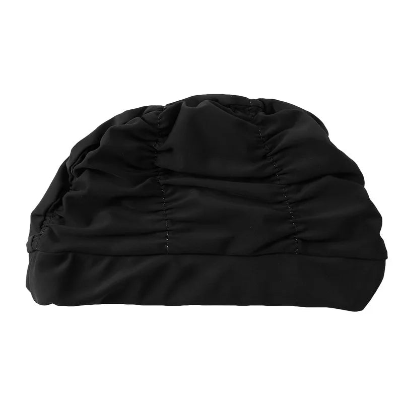 Women's Long Hair Swim Cap – Elastic Nylon Turban Bathing Cap Swim Cap Richie's