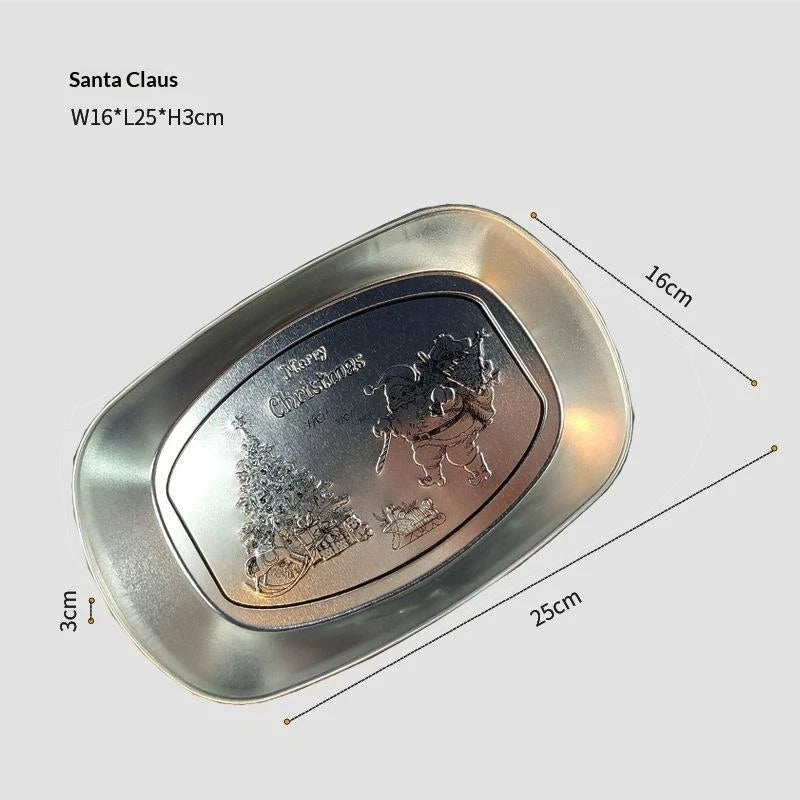 Retro Tinplate Oval Camping Serving Tray – Rust-Proof Outdoor Serving Tray Richie's E