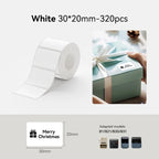 Niimbot Thermal Label Tape – Self-Adhesive Sticker for B1 B21 B3S Thermal Label Tape Richie's White 30x20mm