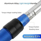 3/8" Drive Torque Wrench 5–60 Nm Ratchet Spanner ±3% Accuracy Torque Wrench Richie's
