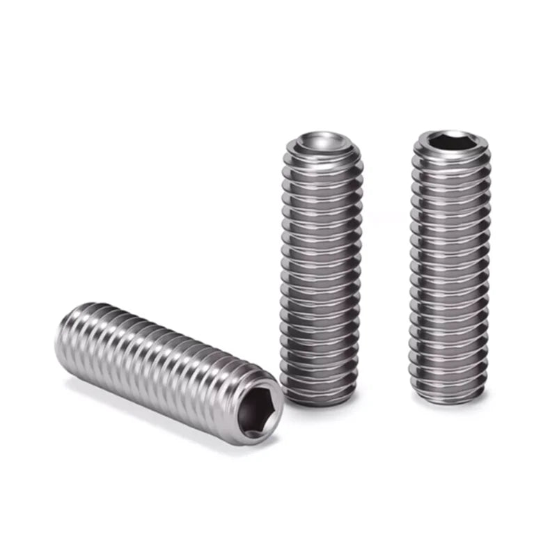 10pcs UNC Stainless Steel Grub Set Screws Hex Socket 2#-56 to 6#-32 Hex Socket Set Screws Richie's