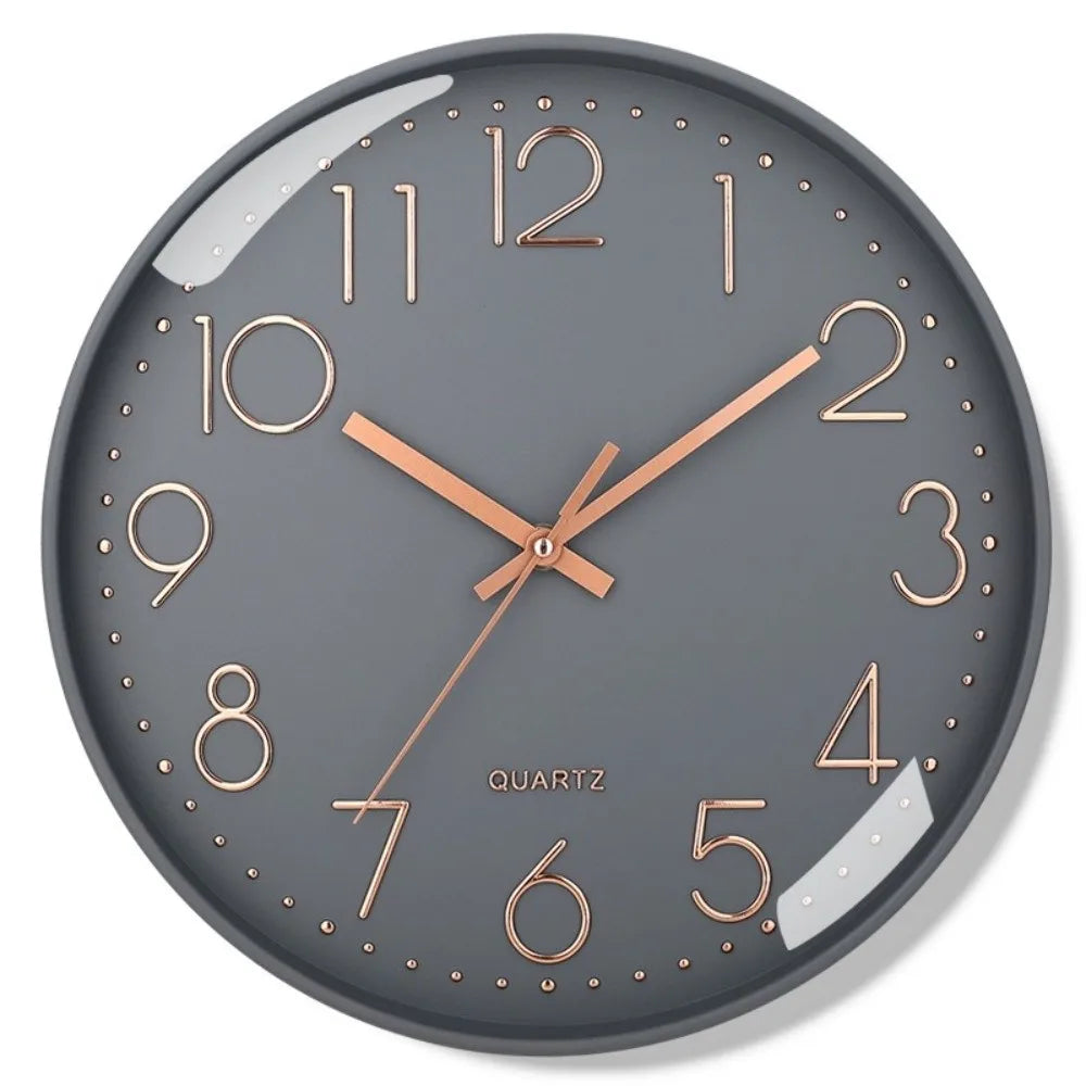 8 Inch Silent Wall Clock – Quartz Battery Operated Modern Design Wall Clock Richie's