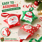 30 Pcs Star-Shaped Christmas Gift Boxes with Ribbons Christmas Gift Boxes Richie's
