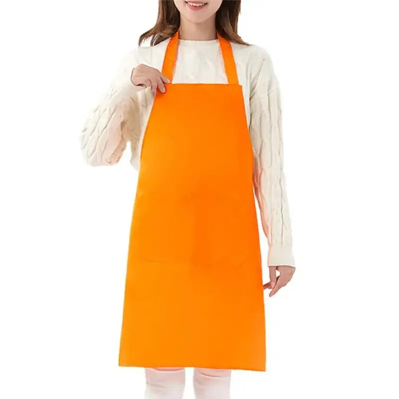 Waterproof Apron for Women & Men – Chef, BBQ & Salon Use Kitchen Work Apron Richie's yellow One Size