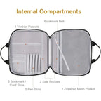 Bible Cover Bag with Zippered Pockets & Handle – Unisex Bible Carry Bag Richie's