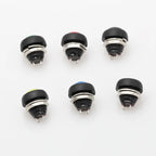 6Pcs PBS-33b 12mm Waterproof Momentary Push Button Switch 2-Pin Push Button Switch Richie's