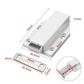Magnetic Push-to-Open Cabinet Catch & Soft-Close Damper Cabinet Catch Hardware Richie's white
