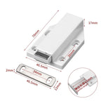 Magnetic Push-to-Open Cabinet Catch & Soft-Close Damper Cabinet Catch Hardware Richie's white