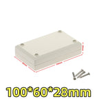 ABS Plastic Waterproof Electronic Project Box Enclosure Case Electronic Enclosure Box Richie's 100x60x28mm-grey