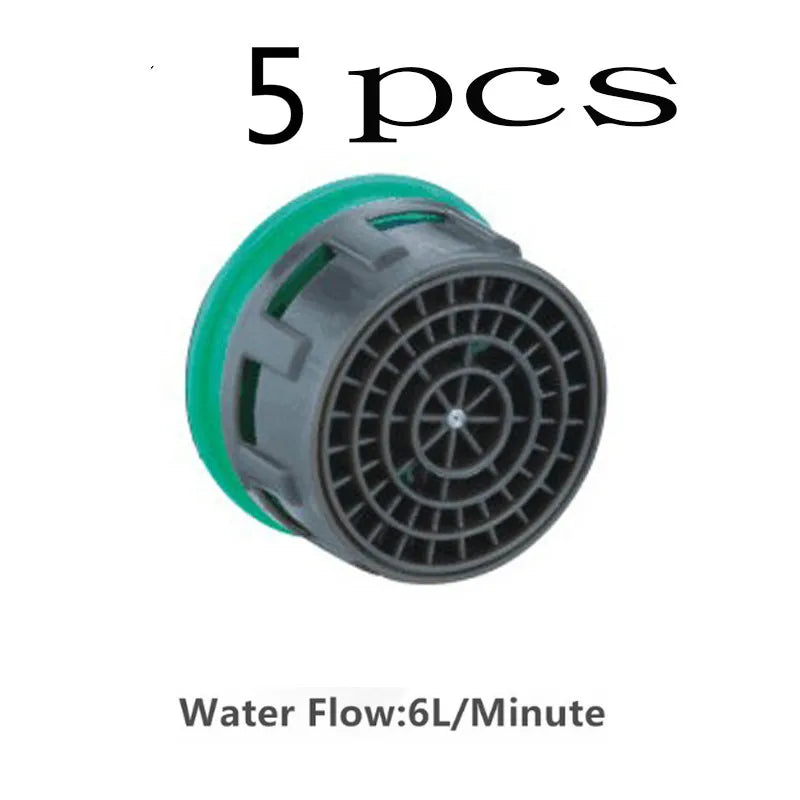 5-Pack Brass Water Saving Faucet Aerator Bubbler Splash Guard Faucet Aerator Richie's 6L-minute