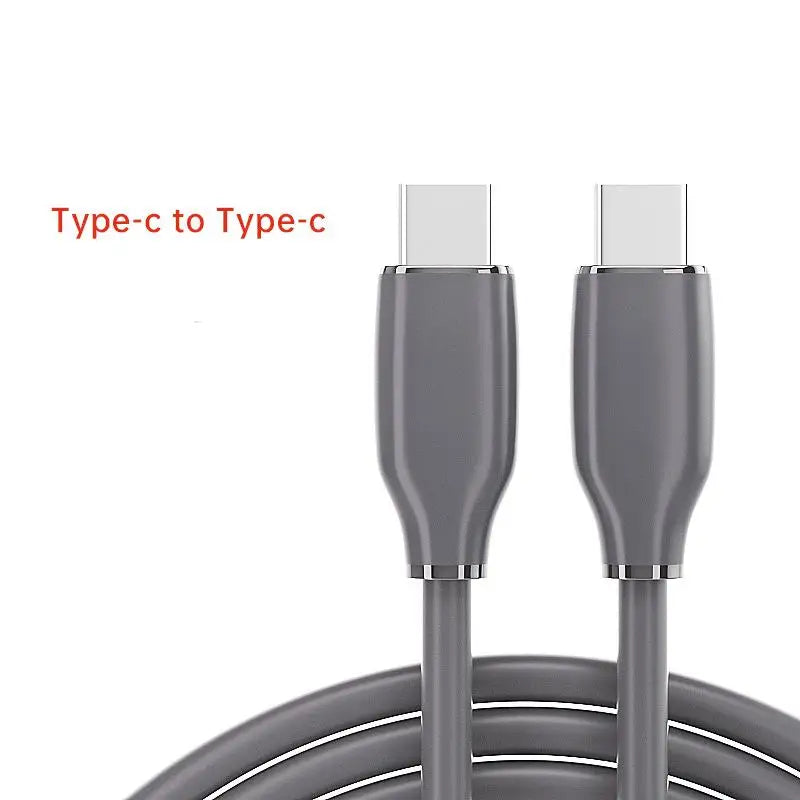 FUCHU 60W USB-C to USB-C PD Charging & Data Sync Cable USB-C Charging Cable Richie's Black 1.5m