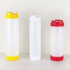 Double Head Squeeze Sauce Bottles 16oz 20oz 24oz | Food-Safe PP Squeeze Sauce Bottles Richie's