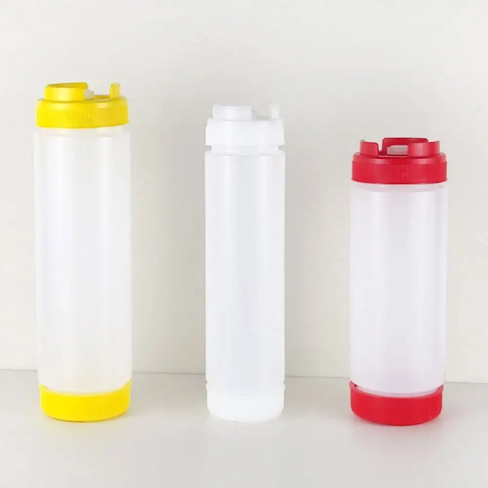 Double Head Squeeze Sauce Bottles 16oz 20oz 24oz | Food-Safe PP Squeeze Sauce Bottles Richie's