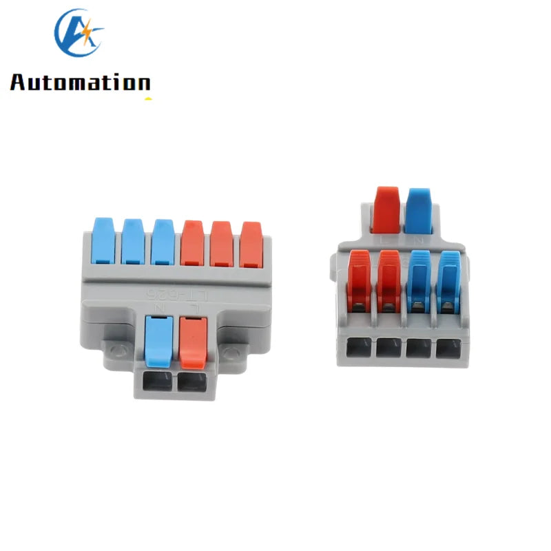 Push-In Wire Splitter Terminal Block 2/3 In 4/6/9 Out 0.08–6mm² Wire Terminal Block Richie's