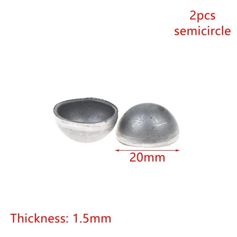 2Pcs Hollow Iron Half Ball Hemispheres Welding Decor 17–60mm Decorative Metal Dome Richie's 20mm