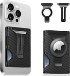 Zeeker 5-in-1 Minimalist Wallet with AirTag Slot & Money Clip Minimalist Wallet Richie's Carbon Fiber