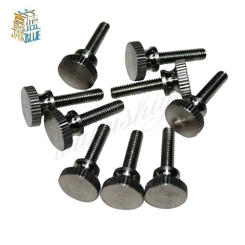 M8 Stainless Steel Knurled Thumb Screws Hand Tighten GB834 2Pcs Thumb Screws Richie's M8 16mm