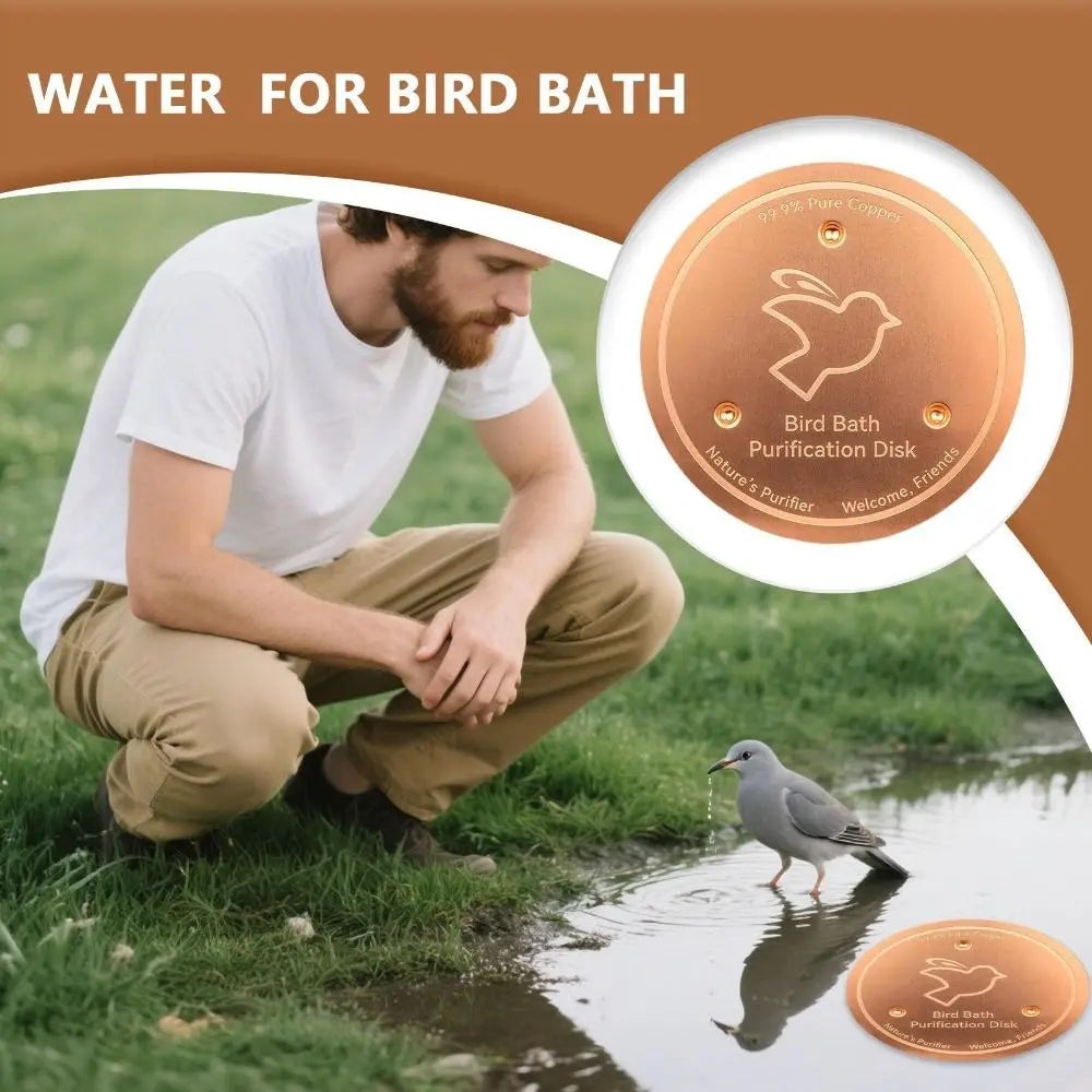 Pure Copper Bird Bath Disk – Triple-Point Stability Bird Bath Disk Richie's