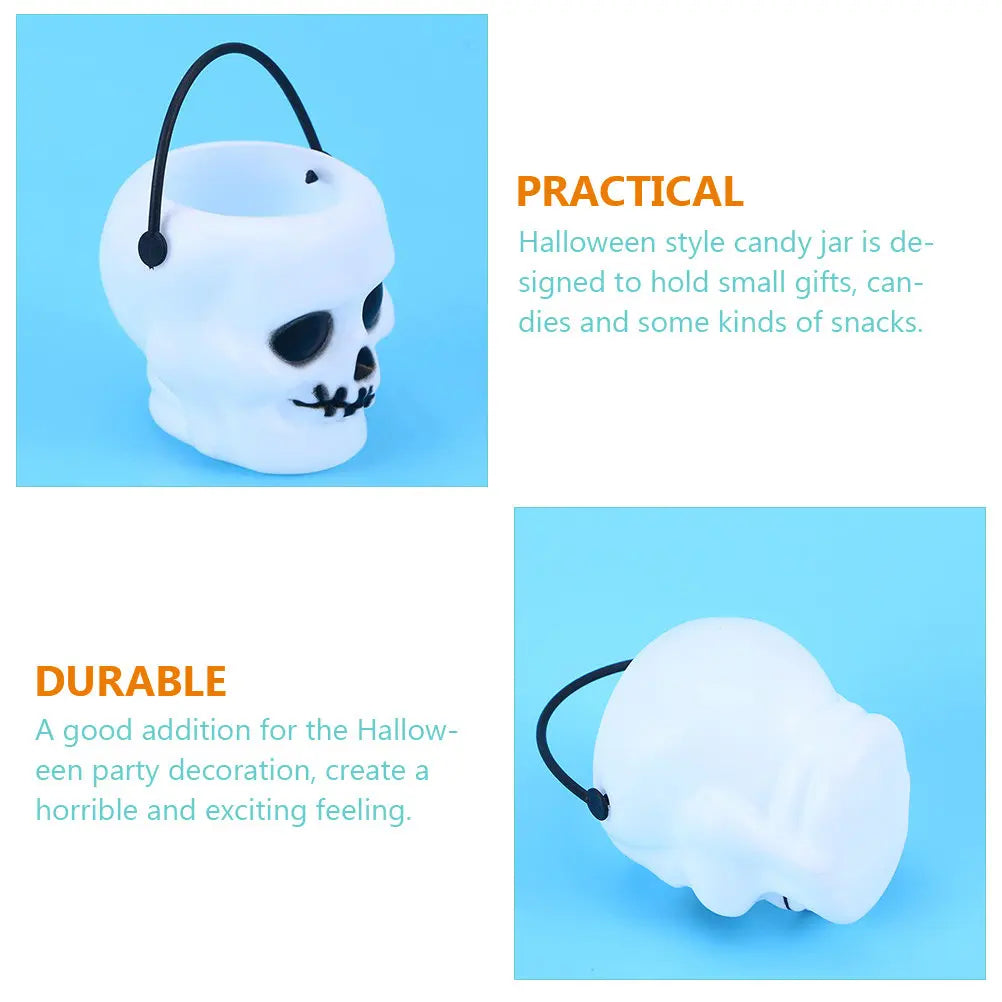 10Pcs Halloween Skull Candy Buckets – Trick or Treat Set Halloween Candy Bucket Richie's