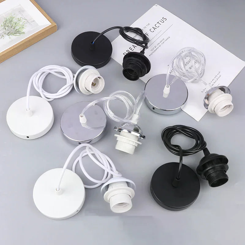 Retro E27 Pendant Lamp Holder Socket with Hanging Wire 1m/1.5m Pendant Lamp Holder Richie's