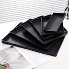 Rectangle Plastic Decorative Tray – Multi-Purpose Bathroom Organizer Decorative Plastic Tray Richie's